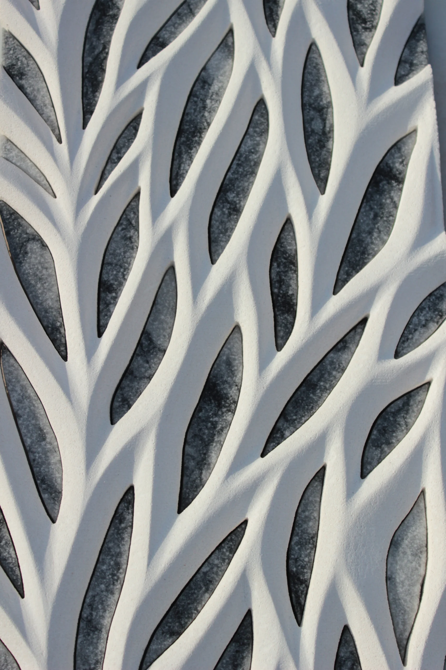 3d leaf design stone wall panels Dubai UAE