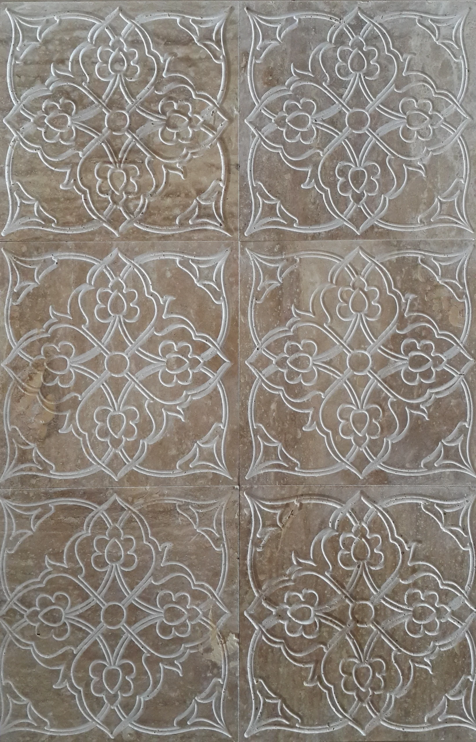 3d carved marble stone tile panel in UAE