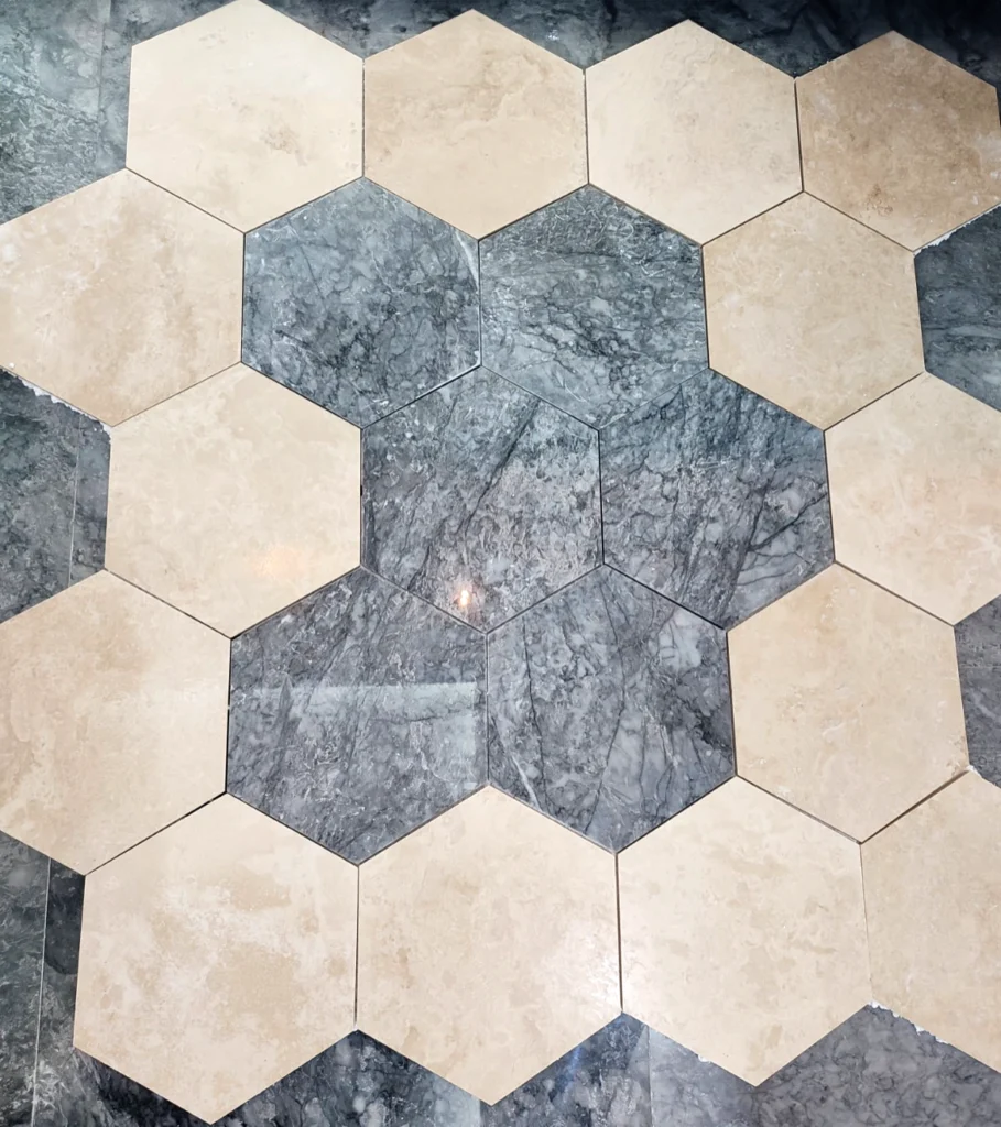 Water Jet Design marble tiles in Dubai UAE