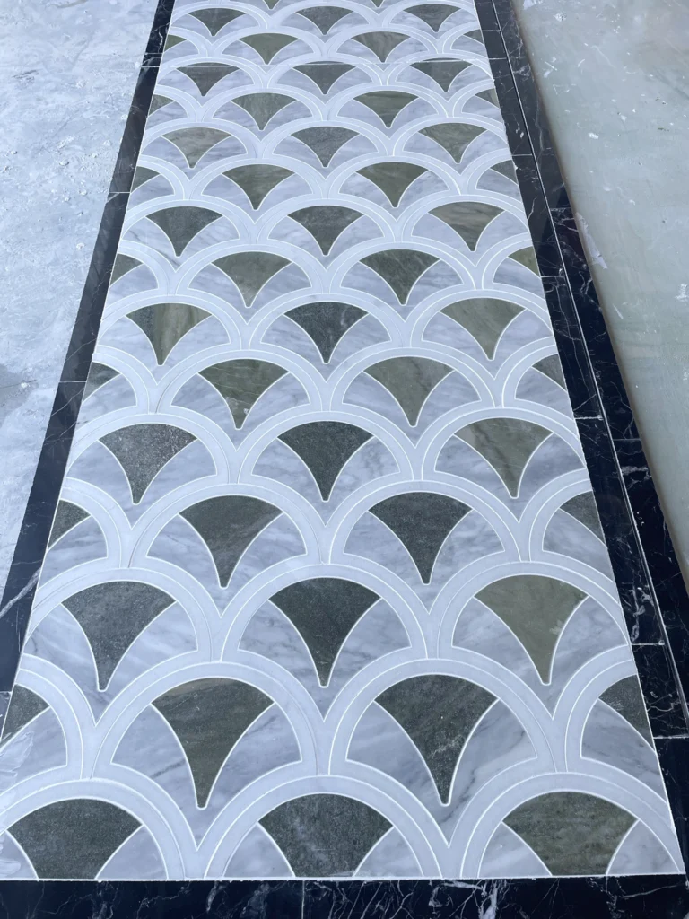 Water Jet Design marble tiles in Dubai UAE