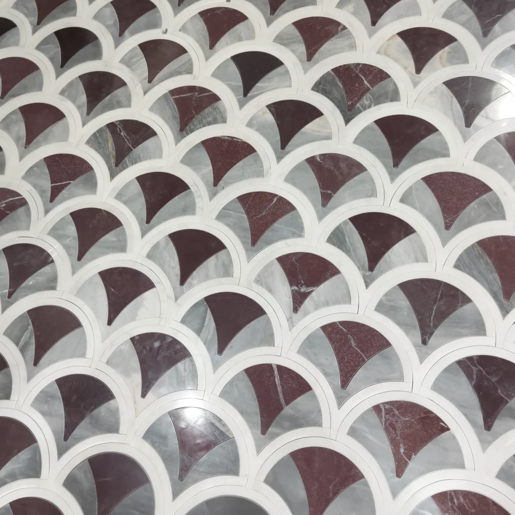 Water Jet Design marble tiles in Dubai UAE